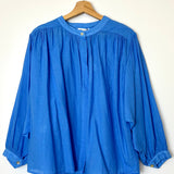 Blue Balloon Long Sleeves Blouse / MARGOT - One Size