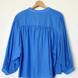 Blue Balloon Long Sleeves Blouse / MARGOT - One Size