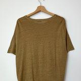 Brown Linen T-shirt / MARGOT - One Size