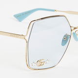 Double G Oversized Frame Sunglasses / GUCCI