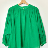 Green Balloon Long Sleeves Blouse / MARGOT - One Size