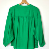 Green Balloon Long Sleeves Blouse / MARGOT - One Size