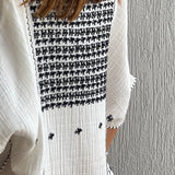 Off-white Embroidered Cotton-Voile Kaftan - model LUNA / ANAAK