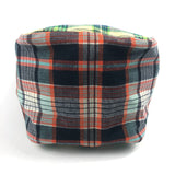 Multicolor Madras Plaid Green Cotton easy Bag / AMIACALVA - Size M