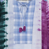 Multicolor Tie-dyed Cotton Maxi Dress / V DE VINSTER - Size S