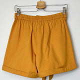 Mustard Belted Shorts / INSPIRATION STUDIO