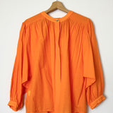Orange Balloon Long Sleeves Blouse / MARGOT - One Size