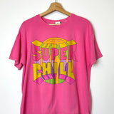 Rose Pink "Super Chill" T-shirt / ARTY BLUSH - One Size