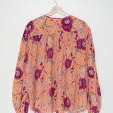 Papaya Floral Print Silk-blend Blouse - model BRUNILLE / ISABEL MARANT - Size 40