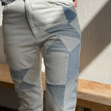 Patchwork High-rise Slim-leg Pants - model LEA / ISABEL MARANT ETOILE - Size 34