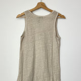 Taupe Linen Tank Top / MARGOT - One Size