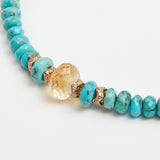 Turquoise Faceted Stone Necklace / SHIREL BELLAICHE