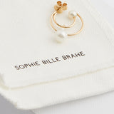 Yellow Gold and Pearl Single Earring - model BAIN EARRING / SOPHIE BILLE BRAHE