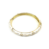 Vintage Style Cloisonné Enamel Bangle Bracelet