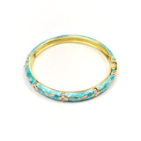 Vintage Style Cloisonné Enamel Bangle Bracelet