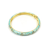 Vintage Style Cloisonné Enamel Bangle Bracelet