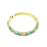 Vintage Style Cloisonné Enamel Bangle Bracelet
