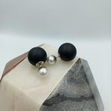 Onyx and Silver Earrings - model TRIBALES / DIOR