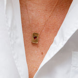 14K Yellow Gold and Garnet L'Amour Grenat Necklace / PASCALE MONVOISIN