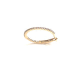 14k Yellow Gold Clicker Hoop with diamonds - 20mm / JUULS & KARATS