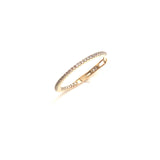 14k Yellow Gold Clicker Hoop with diamonds - 20mm / JUULS & KARATS