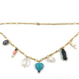 18 Karat Gold Plated VANESSA Necklace / ANNI LU