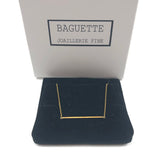 18K Gold Bracelet with an Extra Thin Gold Baguette / BAGUETTE