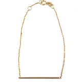 18K Gold Bracelet with an Extra Thin Gold Baguette / BAGUETTE