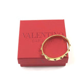 18K Gold Plated Finish Rockstud Bangle Bracelet / VALENTINO - Size S