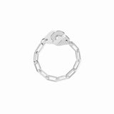 18K White Gold Menottes Chain Ring / DIHN VAN