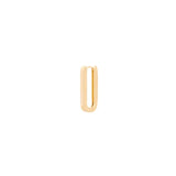 18K Yellow Gold Matte Oval Single Earring / MARIA MOUAWAD
