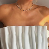 AGNES Rock Crystal, Quartz and Agate Necklace