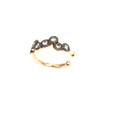 7 Solitares Earcuff in 14K Rose Gold and Champagne Brilliants Diamonds / KISMET by MILKA