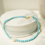 MUKO Turvenite and Baroque Pearl Necklace