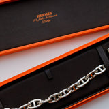 925 Silver Chaine d'ancre Bracelet / HERMES - Size M
