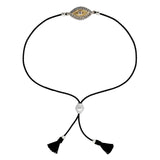 925 Silver Plated with 24k Gold Faceted White Sapphires MILTE Bracelet / DOROTHEE SAUSSET