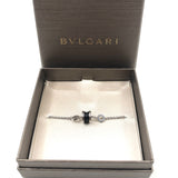 925 Sterling Silver and Black Ceramic Save The Children Bracelet / BVLGARI - Size S/M