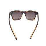 Tortoise Shell Acetate Square Frame Rockstud Sunglasses / VALENTINO