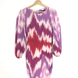 Purple and Pink RITIE Tie-dye Woven Mini Dress / MAJE - Size 38