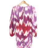 Purple and Pink RITIE Tie-dye Woven Mini Dress / MAJE - Size 38