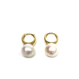 FAVORITE Gold Plated Alloy Natural Pearls Earrings