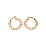 PERFECT Gold Plated Alloy Zirkons Earrings