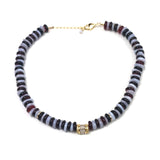 New York Sapphire and Amber Necklace