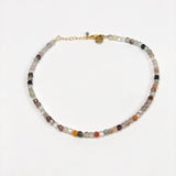 AGNES Rock Crystal, Quartz and Agate Necklace