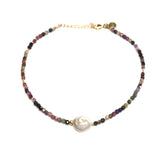 Tourmaline with Baroque Pearl Necklace