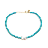 MUKO Turvenite and Baroque Pearl Necklace
