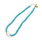 MUKO Turvenite and Baroque Pearl Necklace