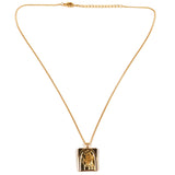 Palm Tree Medallion Necklace