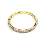 Vintage Style Cloisonné Enamel Bangle Bracelet