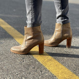 Brown Leather Ankle Boots / A.P.C. - Size 38